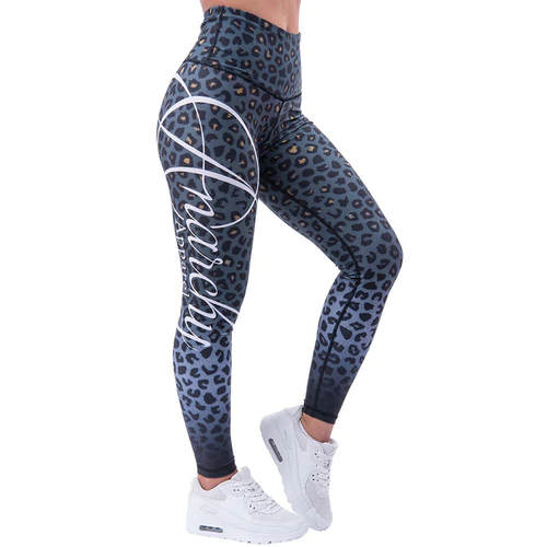 Leopardess Leggings Green/Black XS S XL