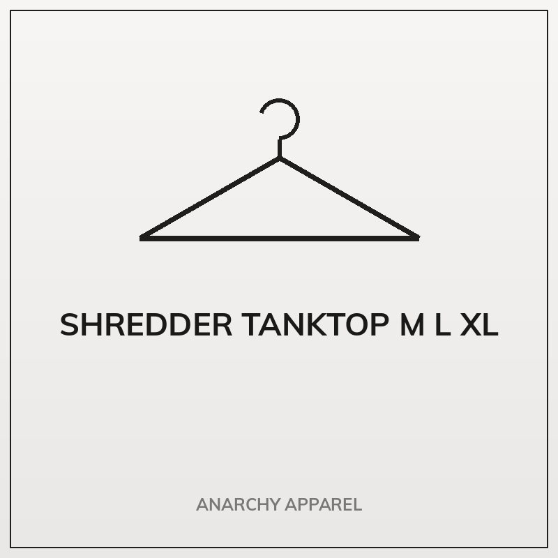 Shredder Tanktop M L XL