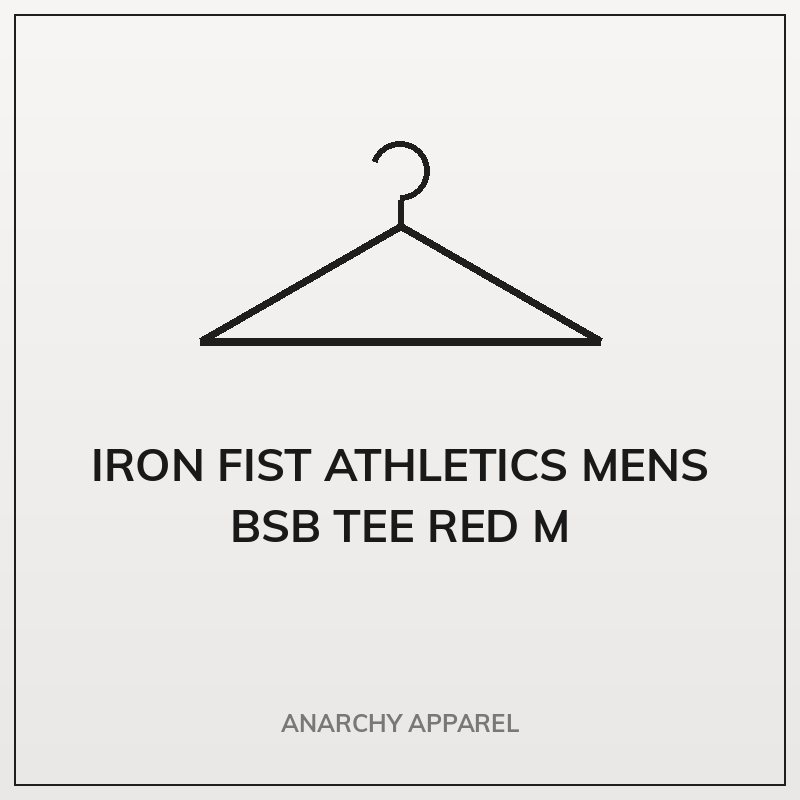 Iron Fist Athletics Mens BSB Tee Red M