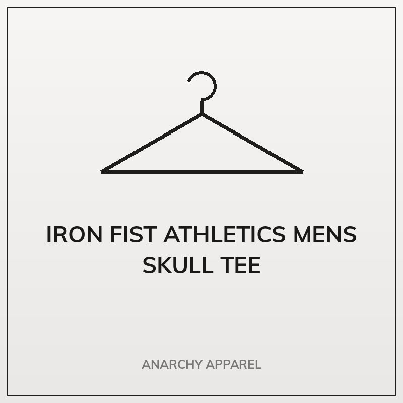 Iron Fist Athletics Mens Skull Tee